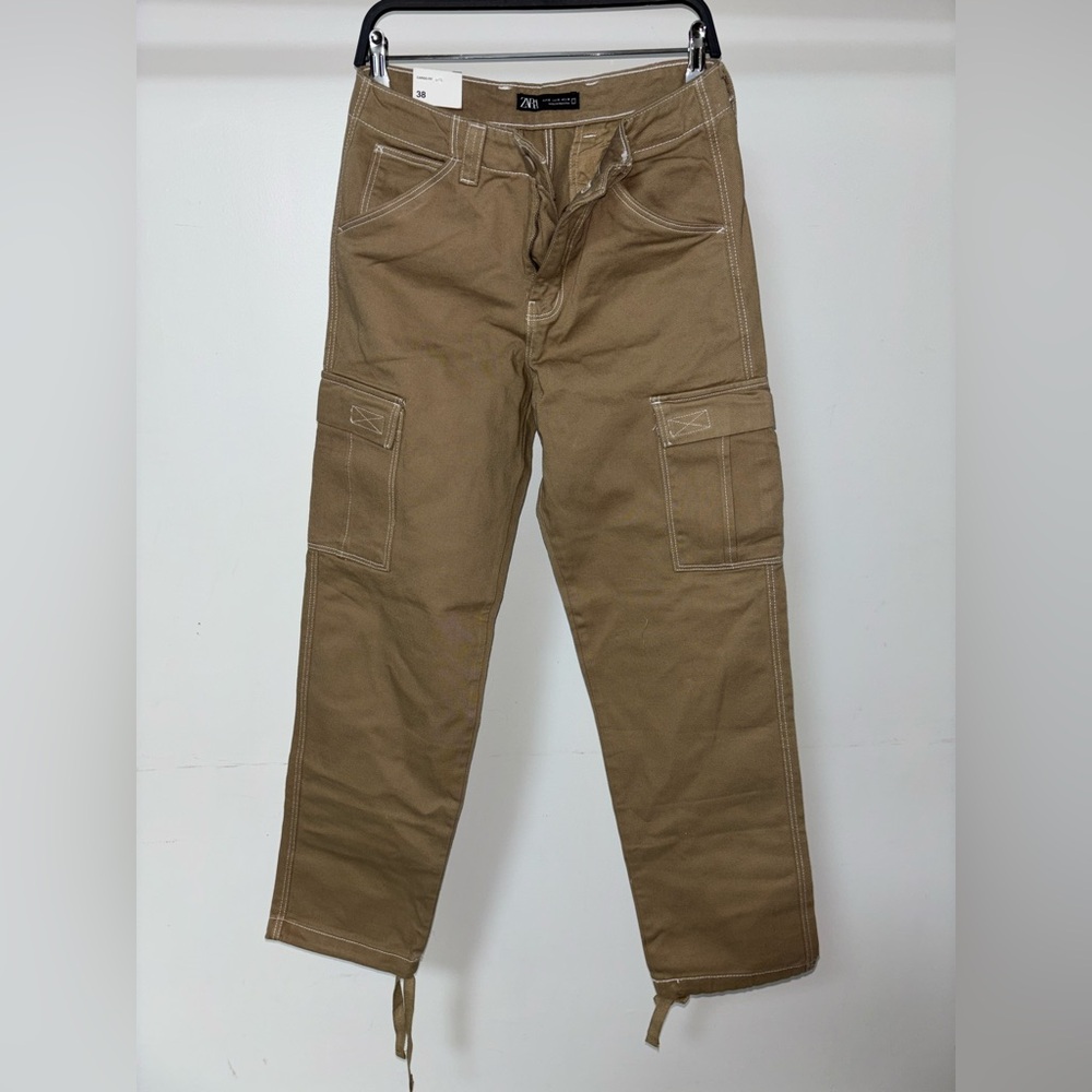 Zara Men's Brown Cargo Pants